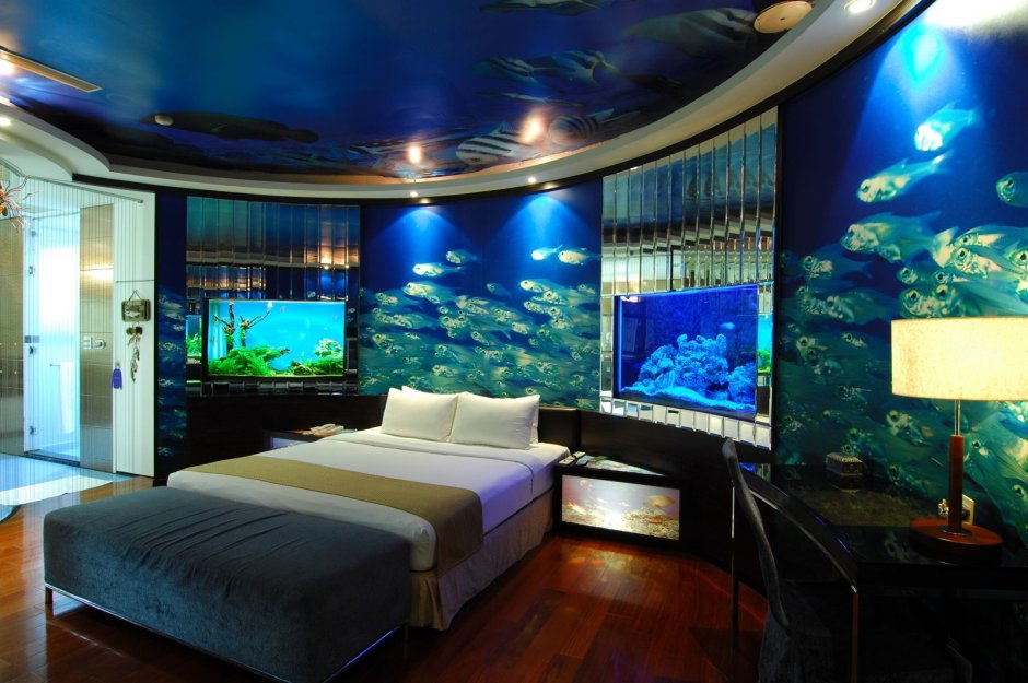 Underwater bedroom
