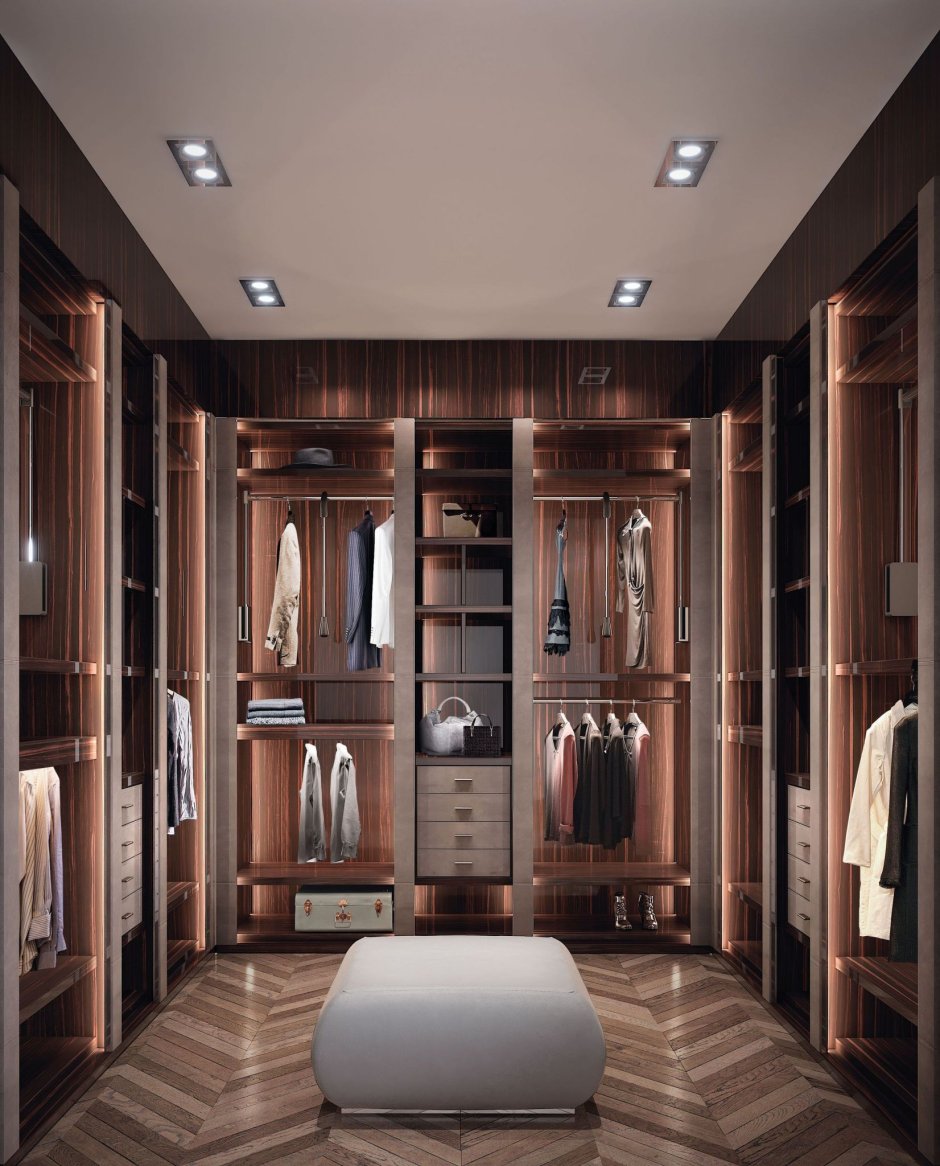 Wooden dressing room