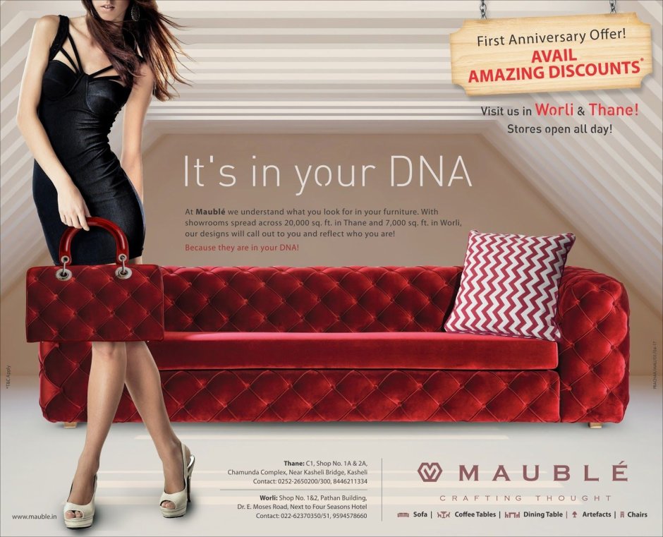 Sofa advertisement