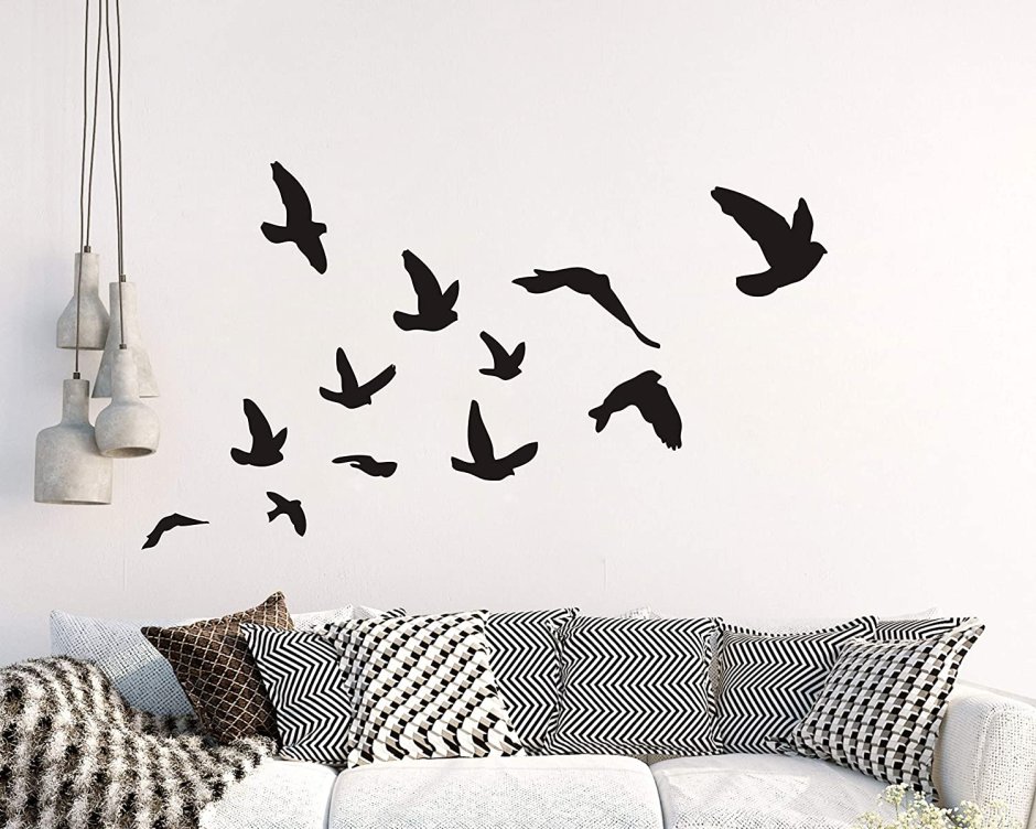 Flying birds paintings