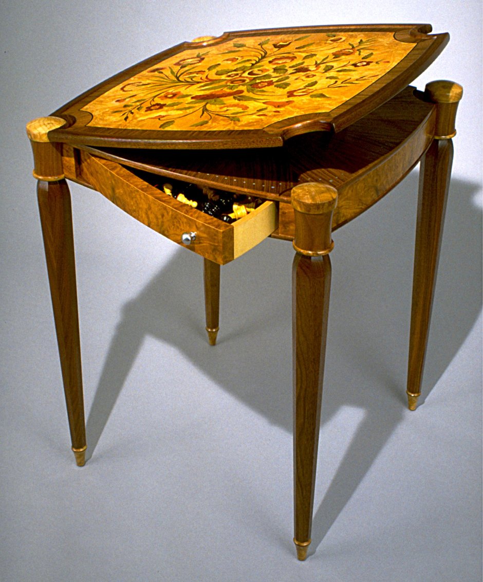 Console marquetry