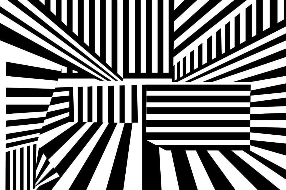 Optical illusion typography