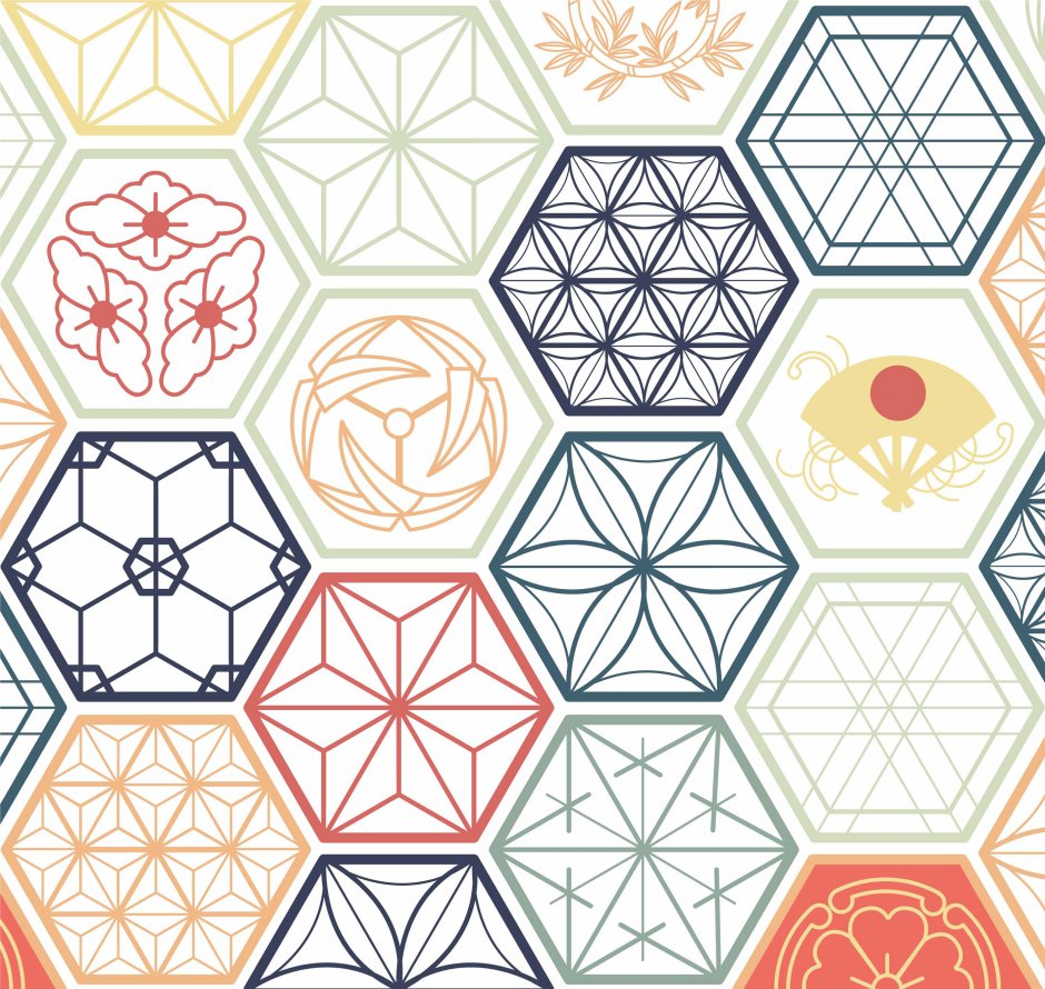 Hexagon pattern design