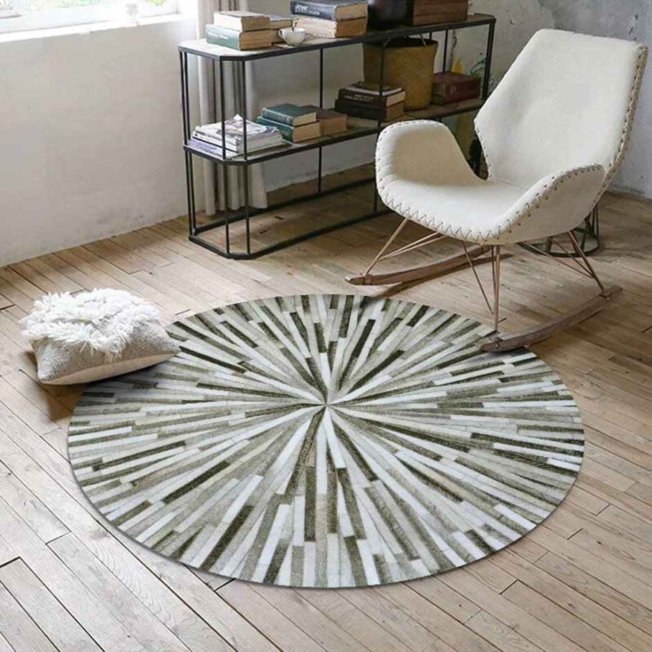 Round floor mat