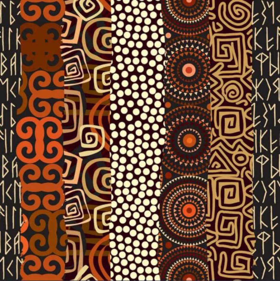Ethnic patterns textile