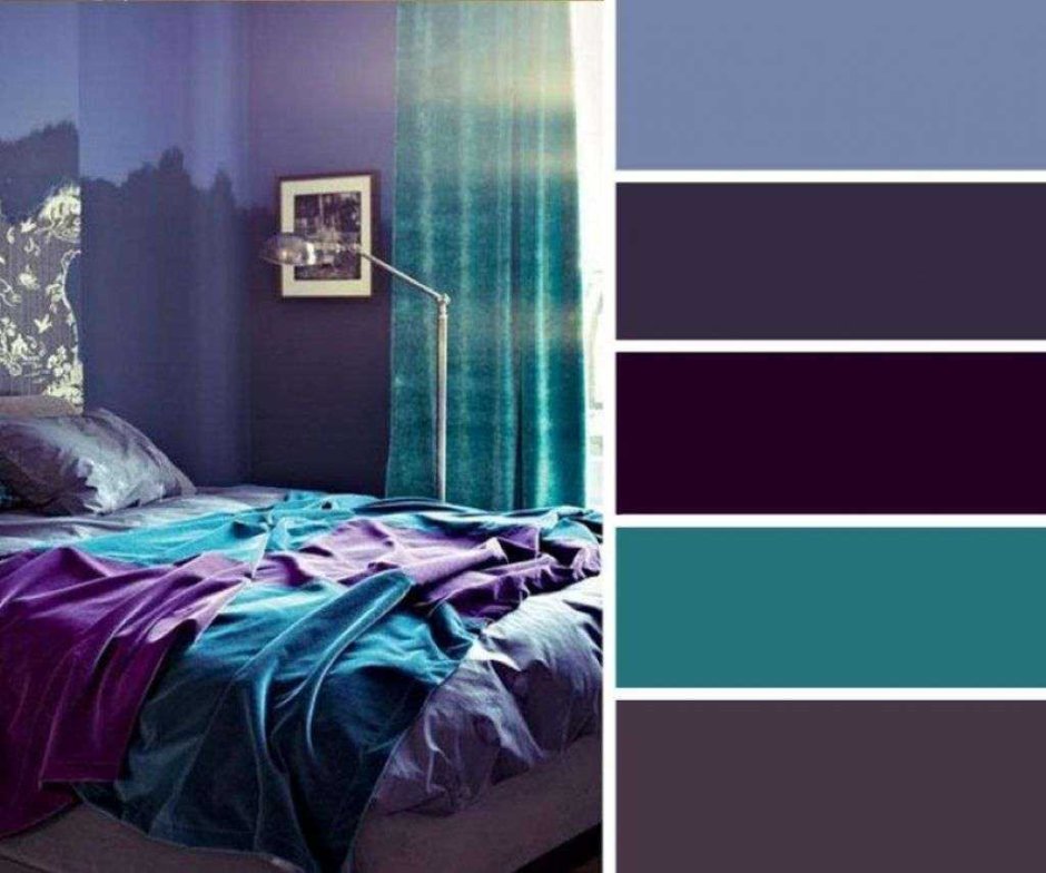 Purple blue grey palette
