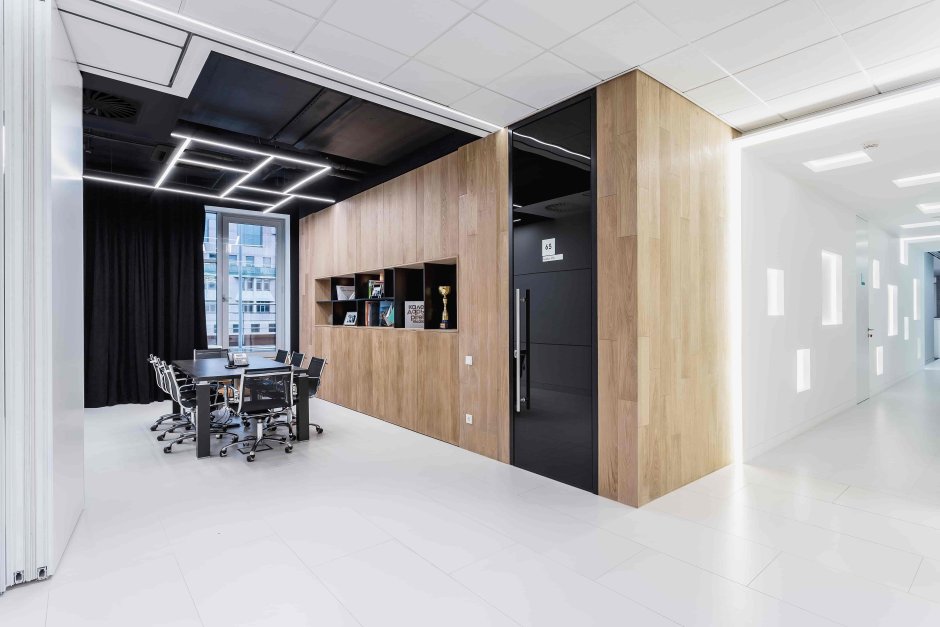 Minimalist industrial style office design