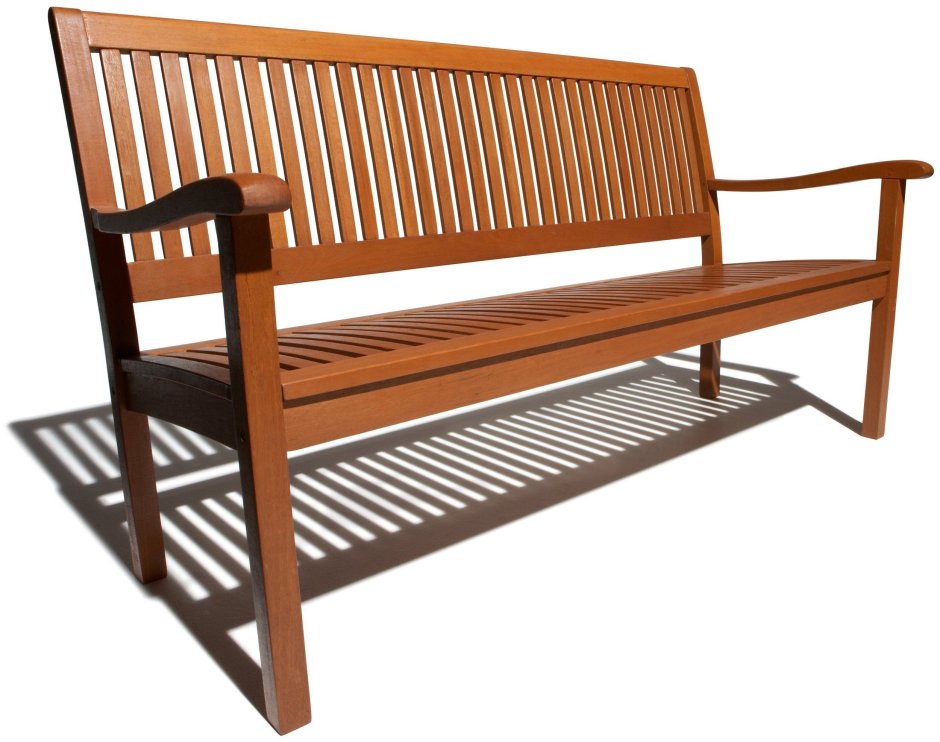 Wooden bench outdoor