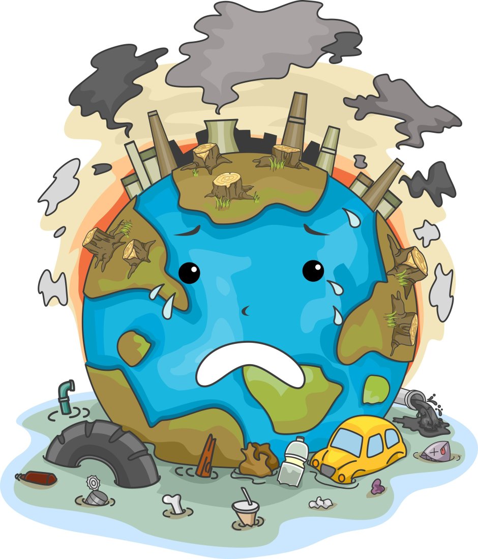 Air pollution earth