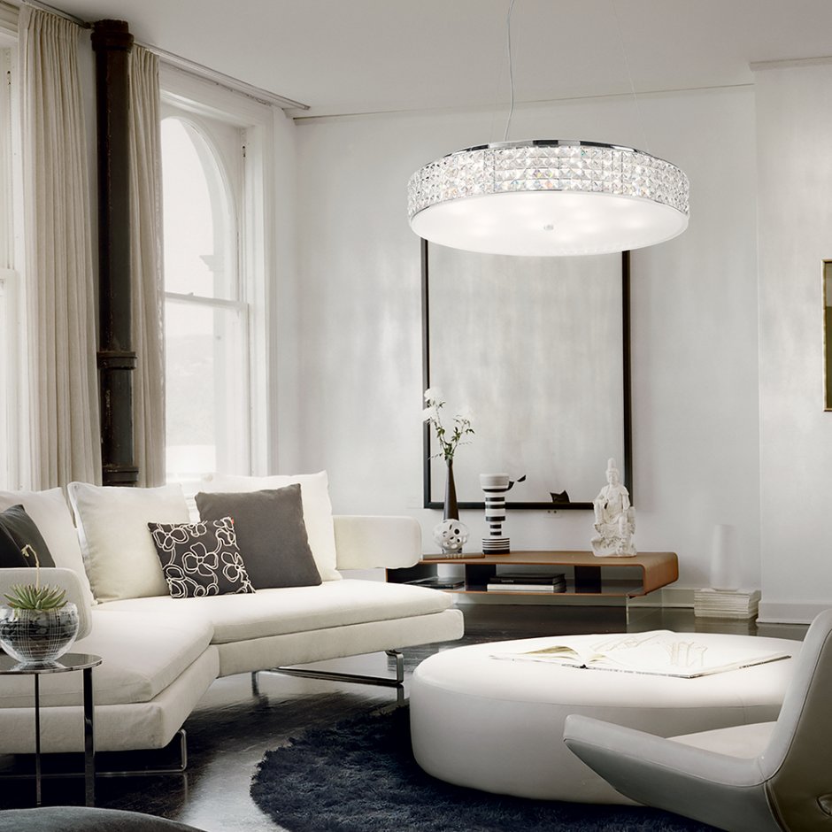 Living room crystal lamp