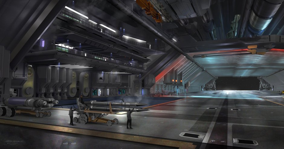 Spaceship hangar