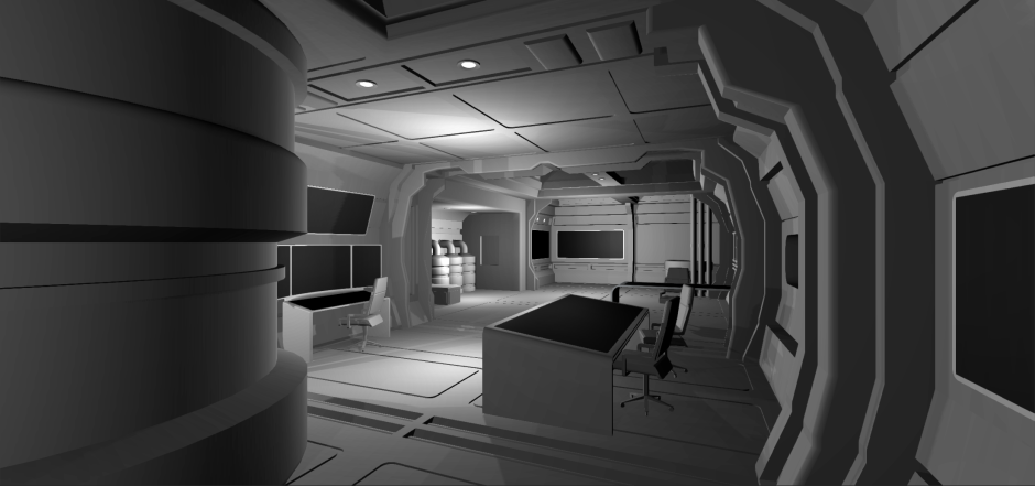 Alien ship interior