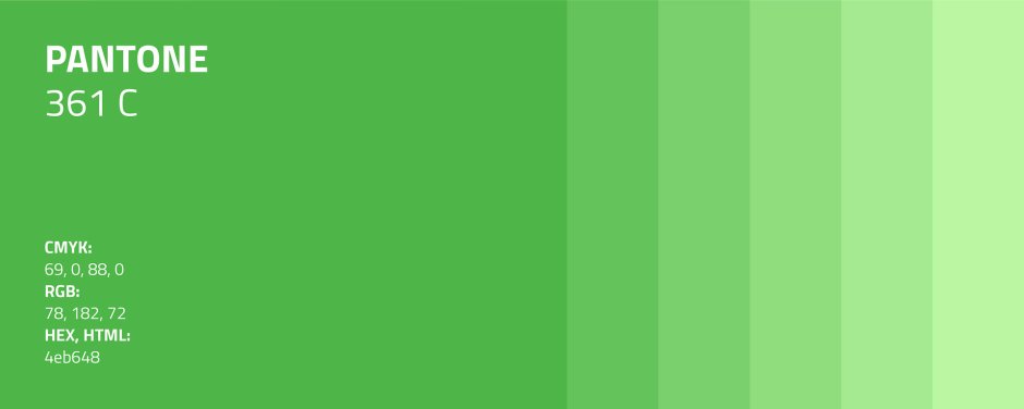 Green colour pantone