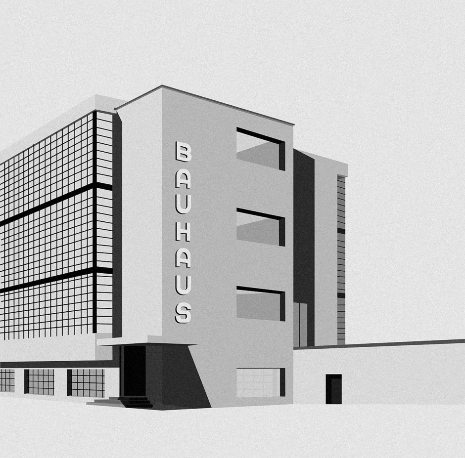 Openjourney prompt a drawing of a bauhaus building  PromptHero