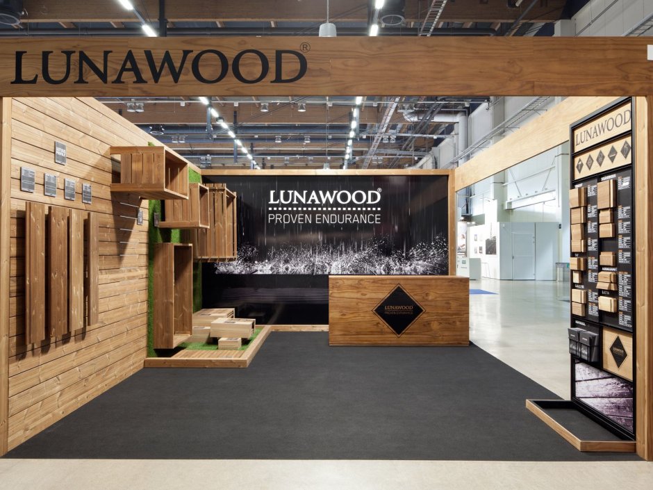 Wooden exhibition