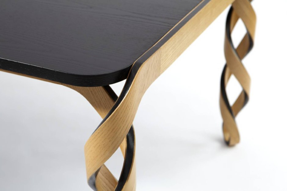 Wood table leg