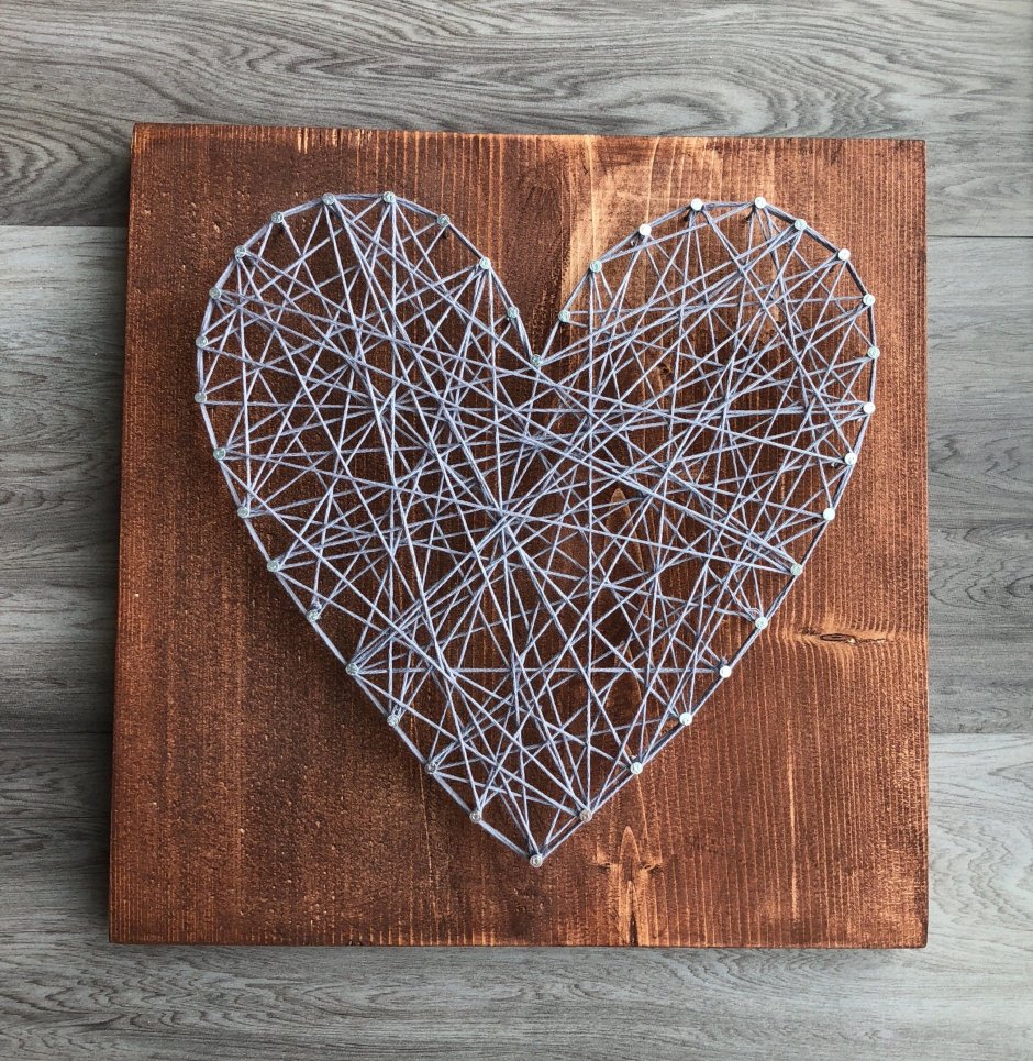 Inverted Red Heart Love String Art Kit - String of the Art