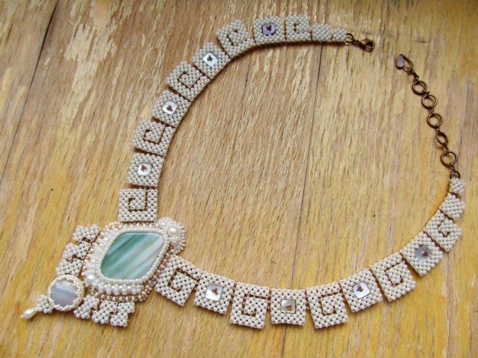 Seed bead necklace