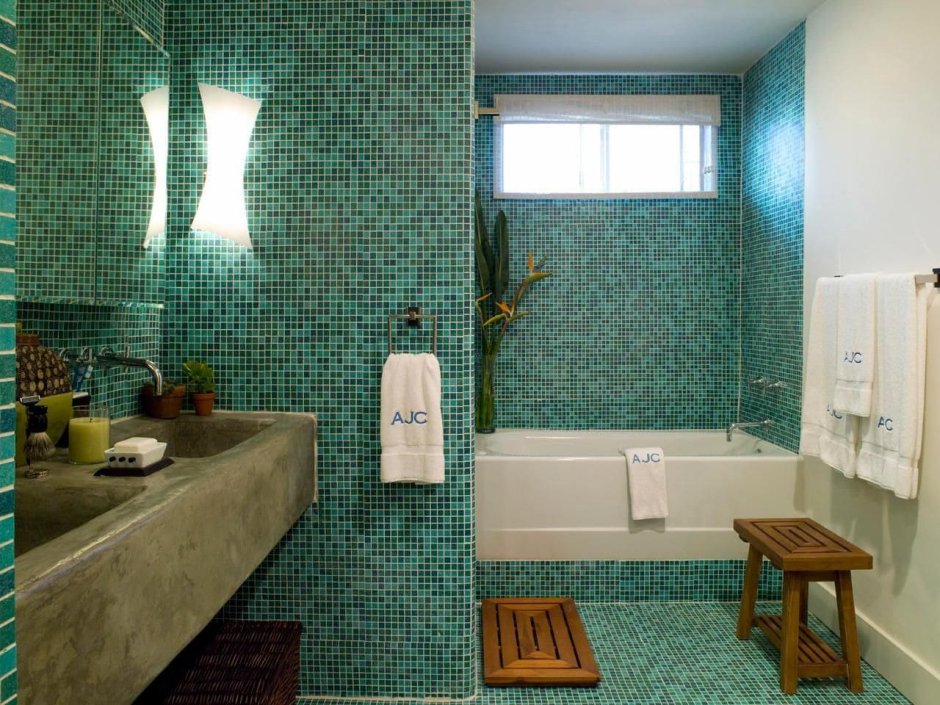 Bathroom mosaic tile