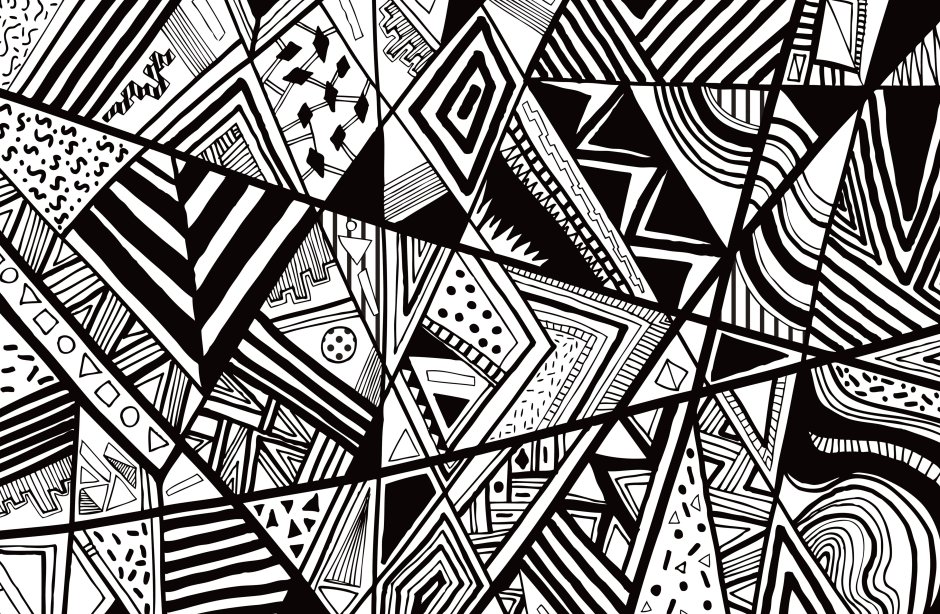 Black abstract pattern