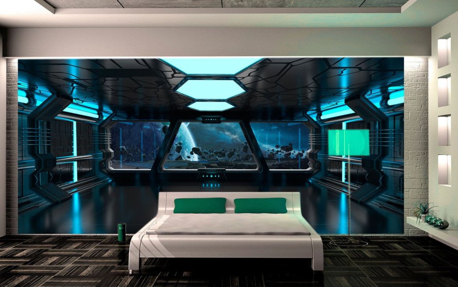 Science fiction living room