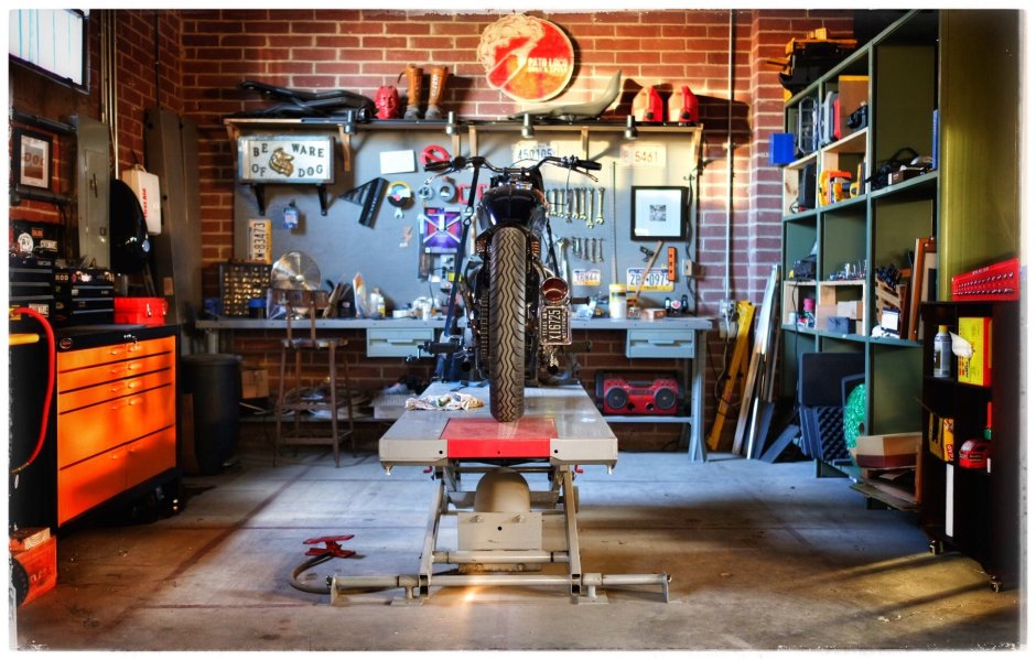 Custom garage workshop