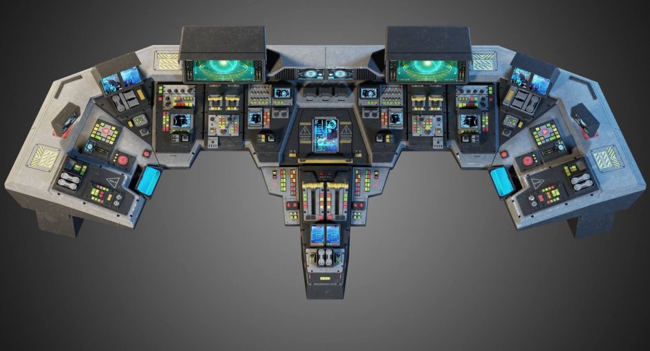 Control panel spaceship