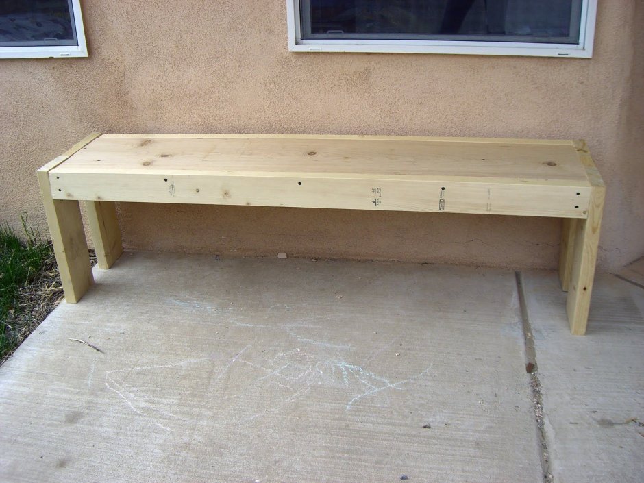 Diy wood bench