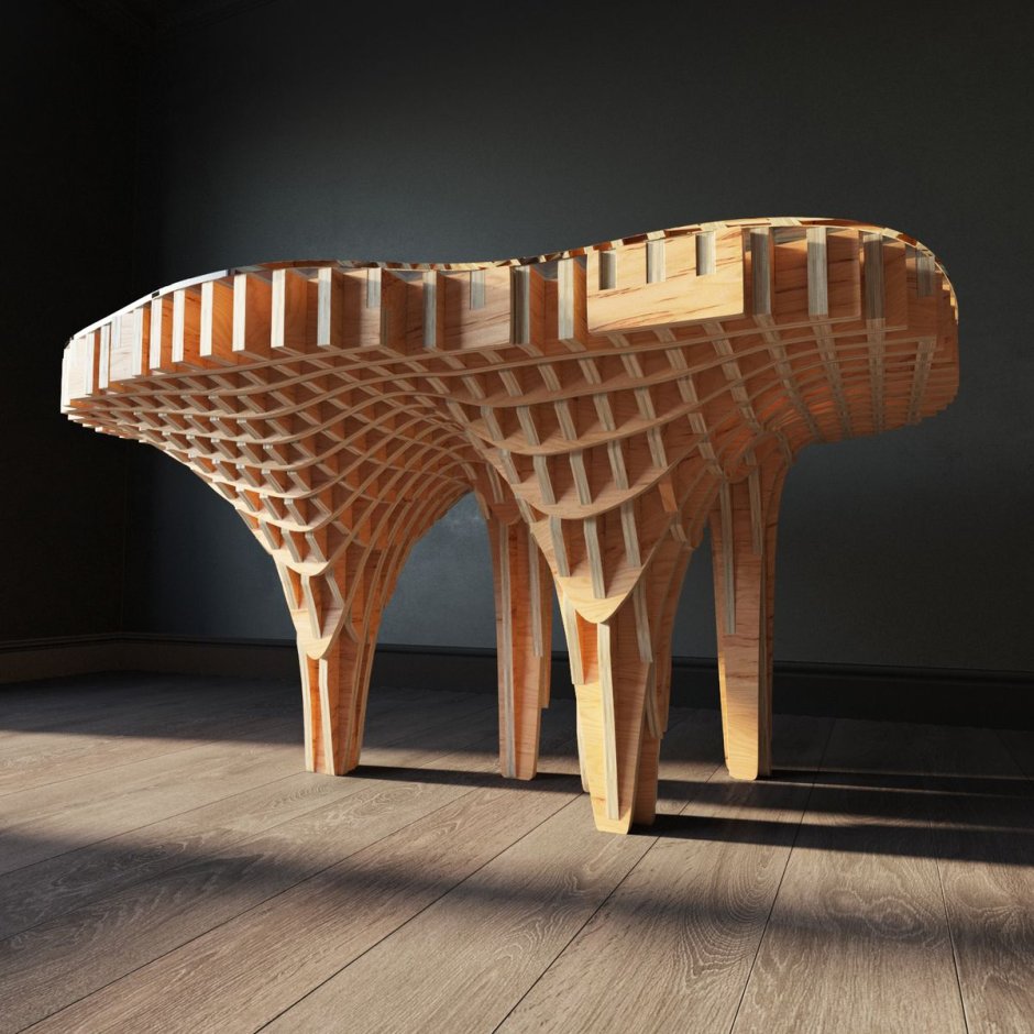 Parametric architecture wood