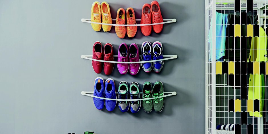 Wall shoe rack