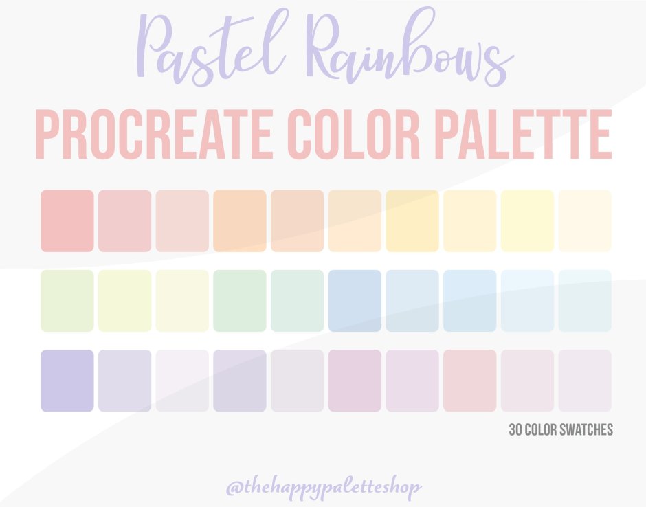 Rainbow color palette