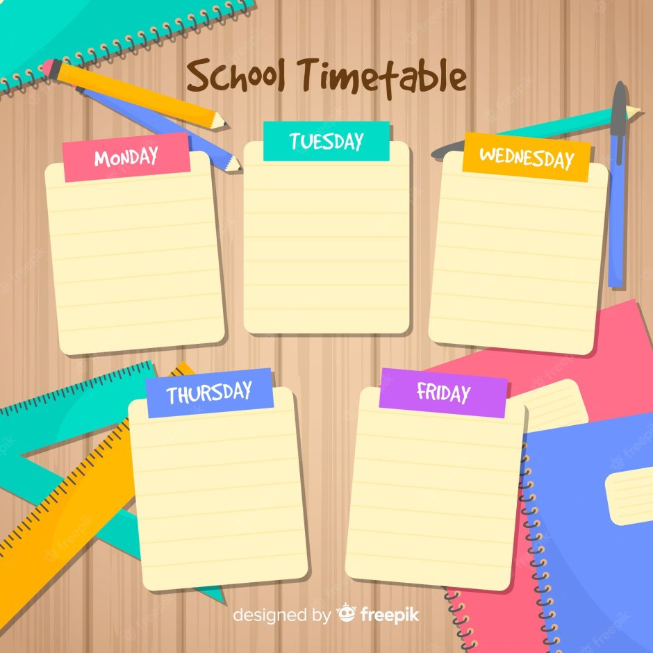Timetable template