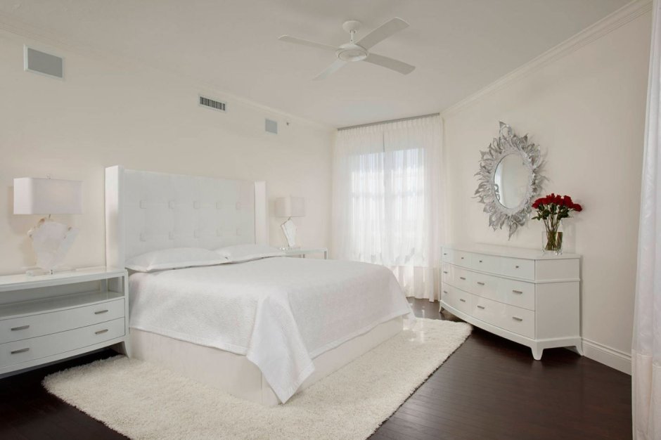 White colour bedroom