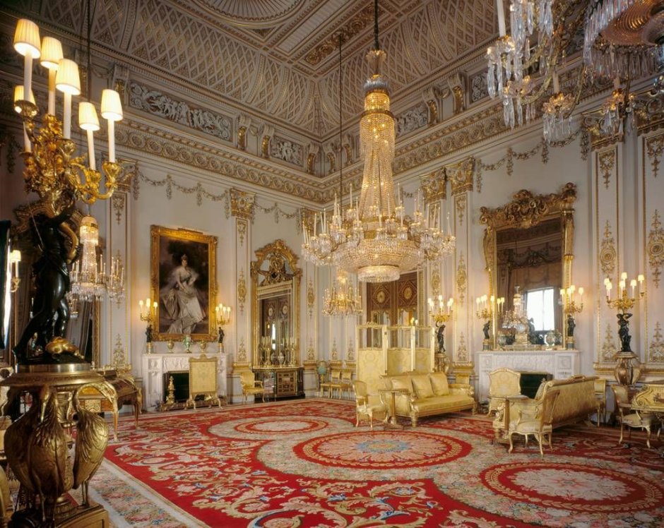 Buckingham palace throne room