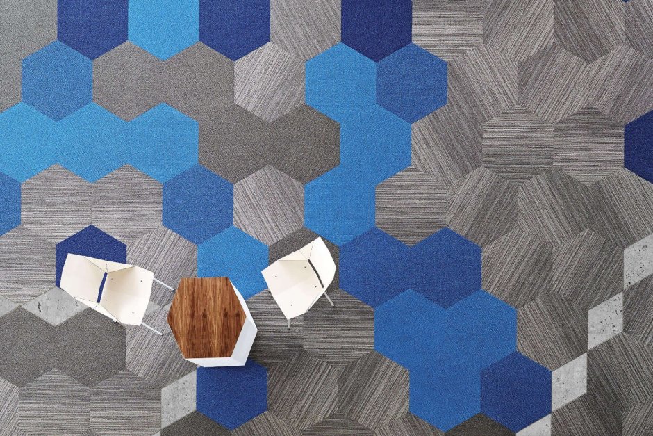 Hexagon carpet