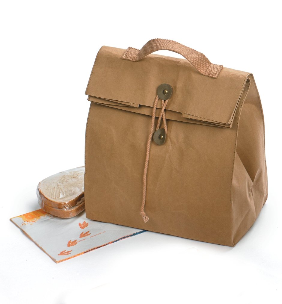 Leather lunch bag
