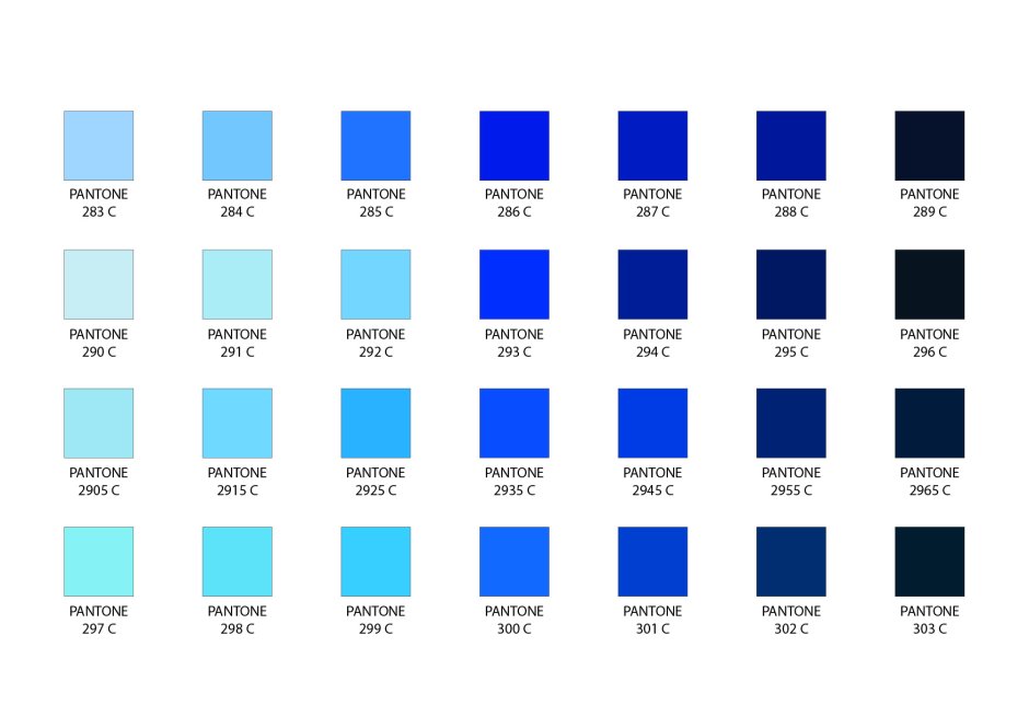 Blue color chart - 71 photo