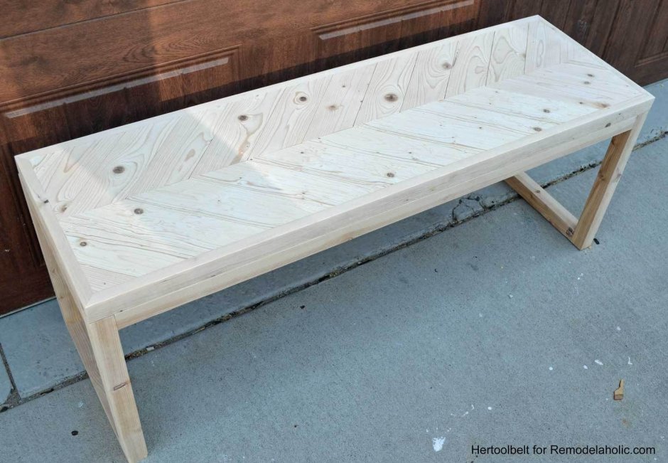 Building a wood bench