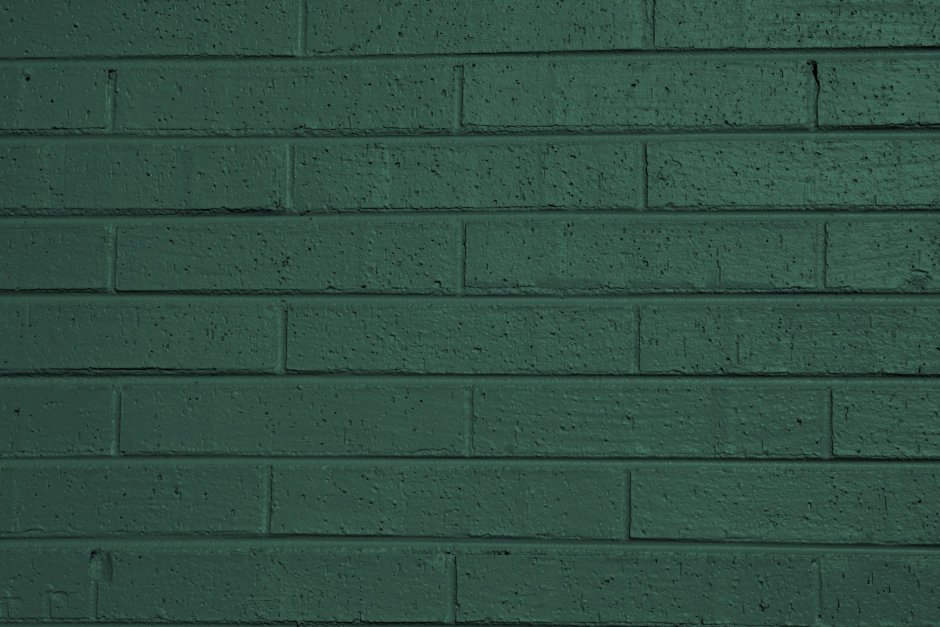 Dark green bricks wall