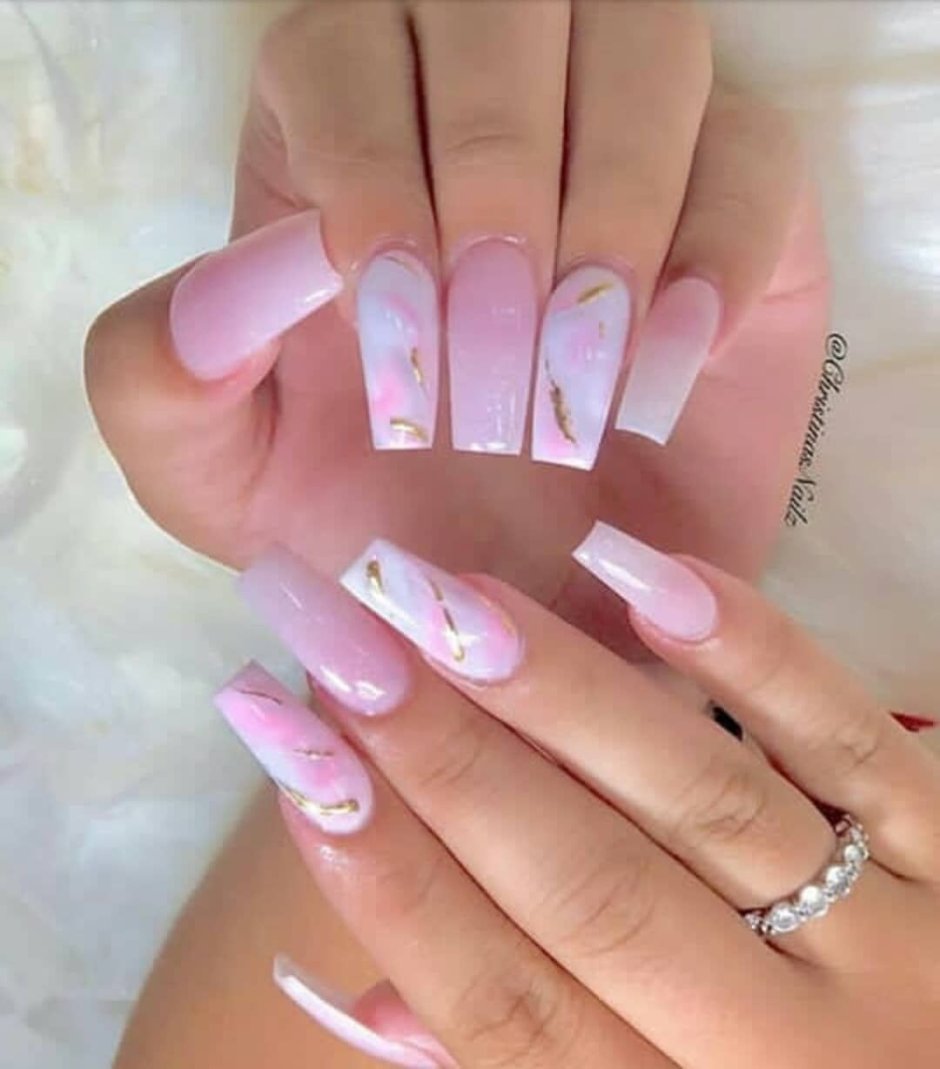 65 Ideas of Coffin Nails: Coffin Shaped Nails (A.K.A. Ballerina Nails)