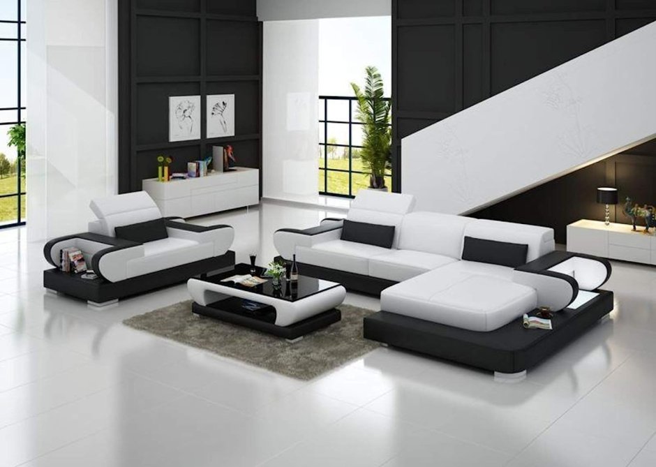 Modern sectional sofa set