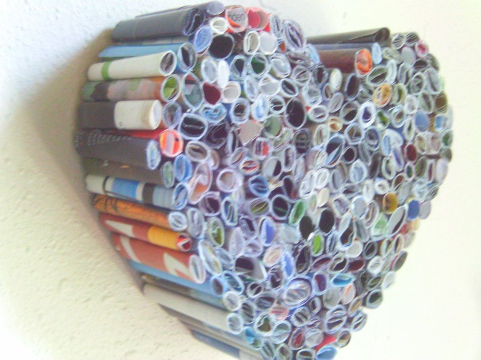 Recycled paper art