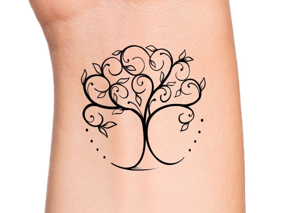 Trees Tattoo | Temporary Tattoos - minink