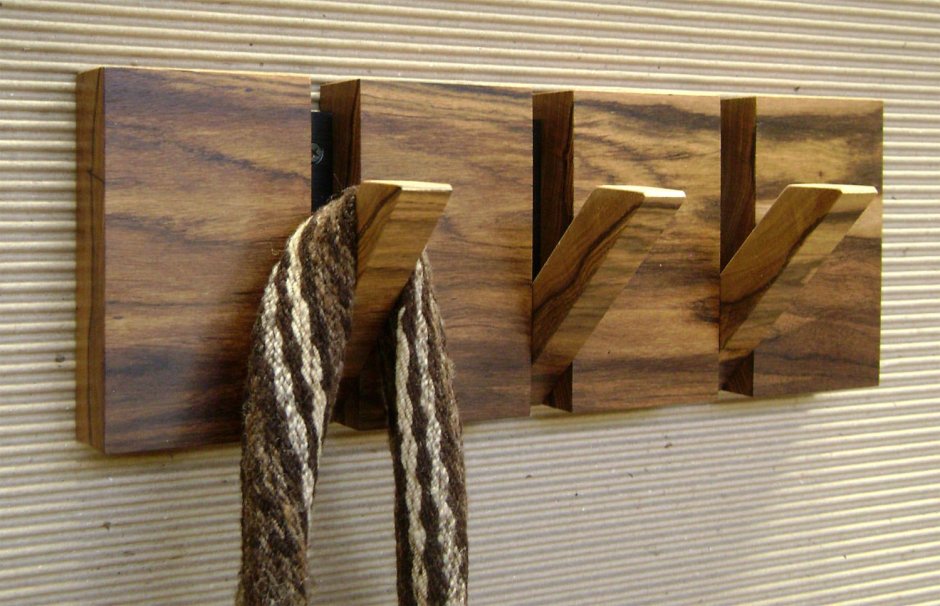 Wooden coat rack