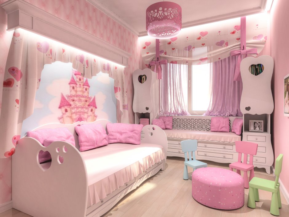 Pink doll room