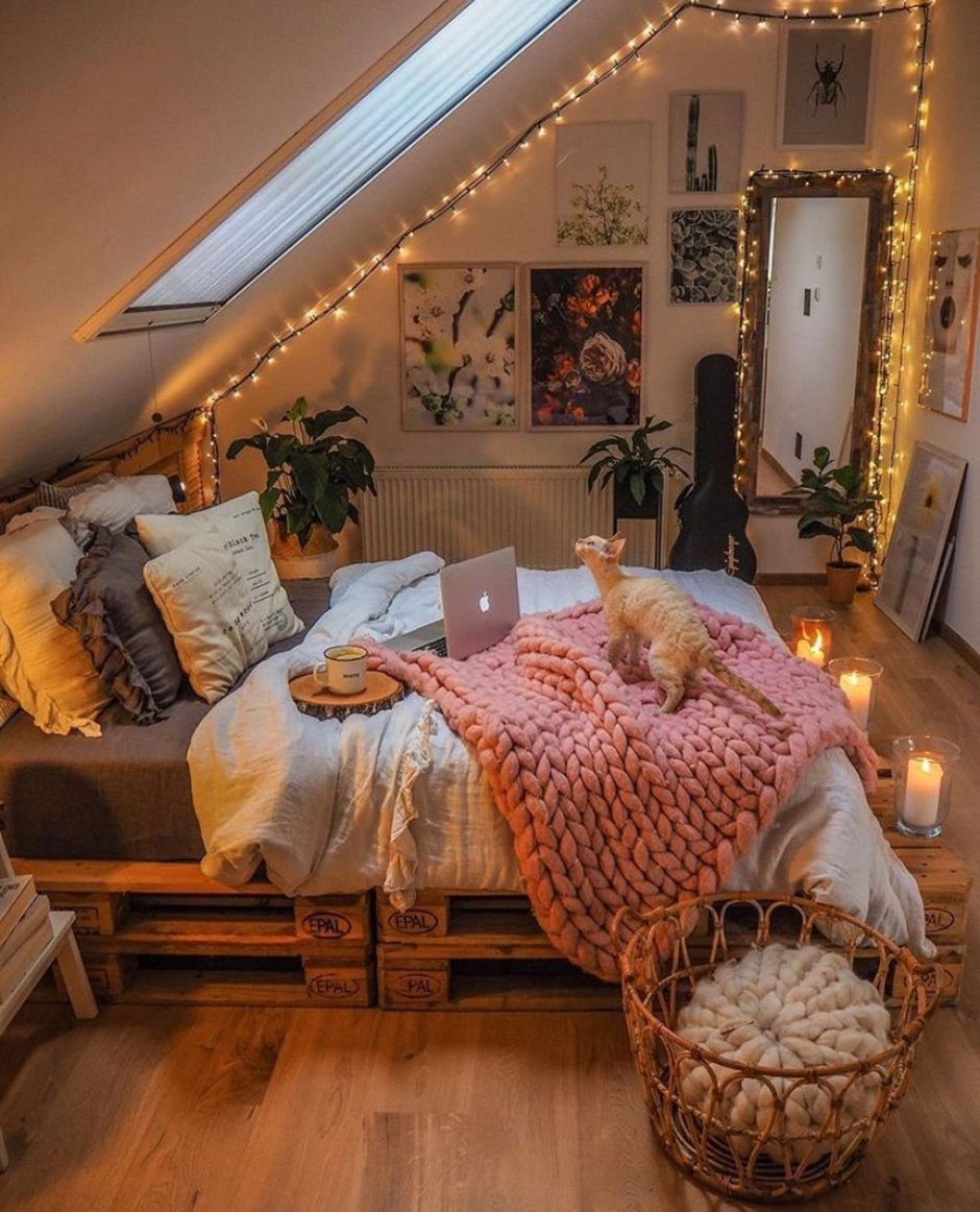 Suburbs cozy bedroom