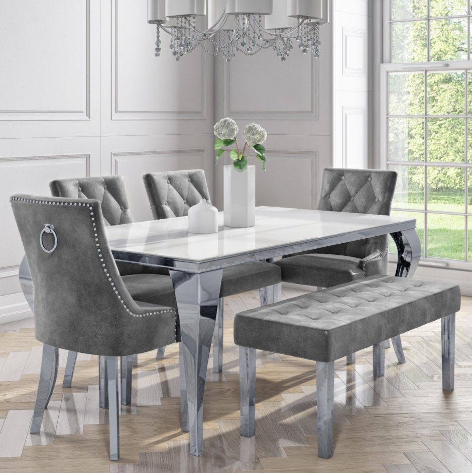 Grey dining chairs
