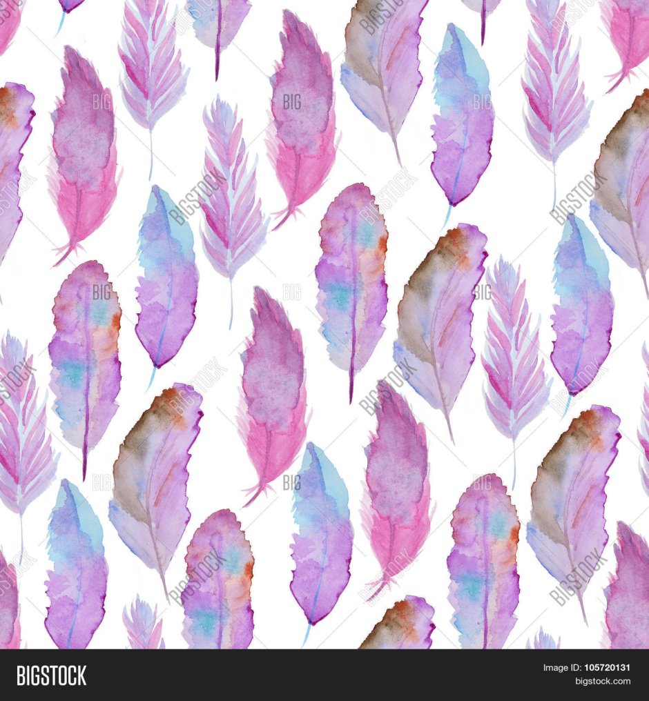 Watercolor seamless leaf pattern