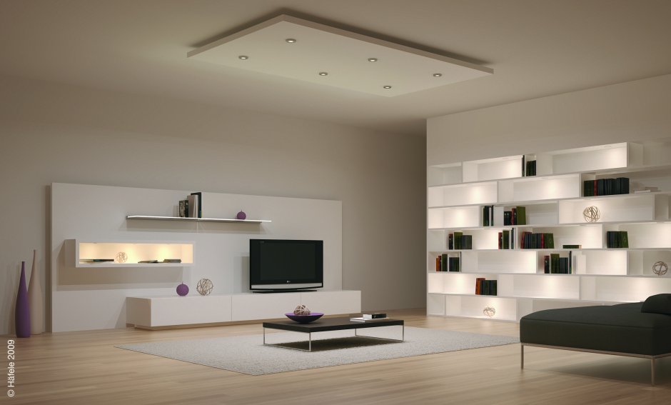 Luxury living room shelf