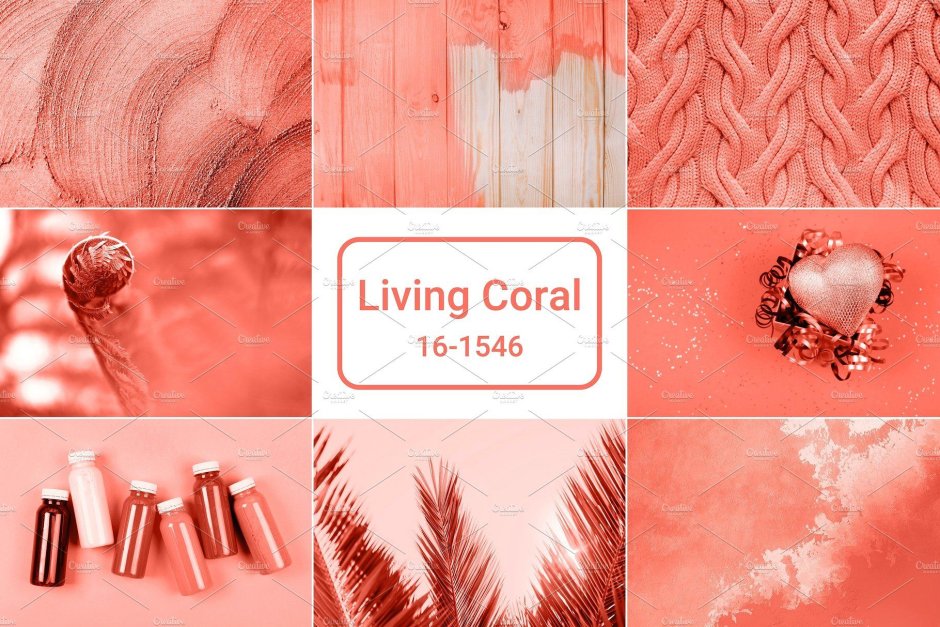Coral red color